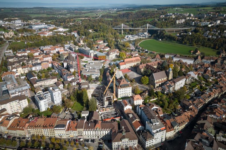 Extension of the cantonal and uni­ver­sity lib­rary of Fribourg
