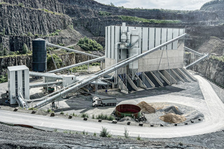 Quarry for aggregates production